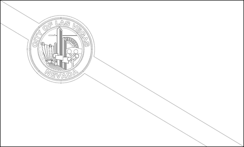 Contour du drapeau Las Vegas à colorier