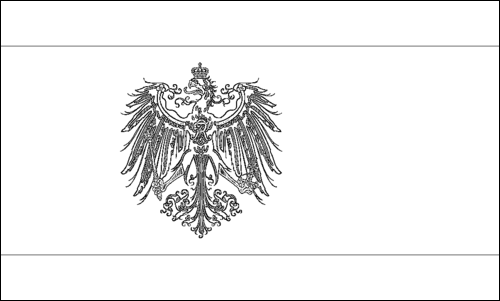 Contour du drapeau Prusse (Royaume de Prusse) à colorier