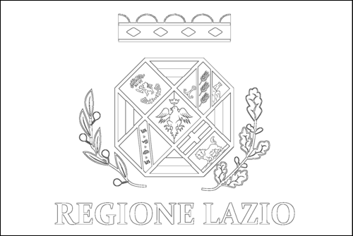 Contour du drapeau Latium à colorier