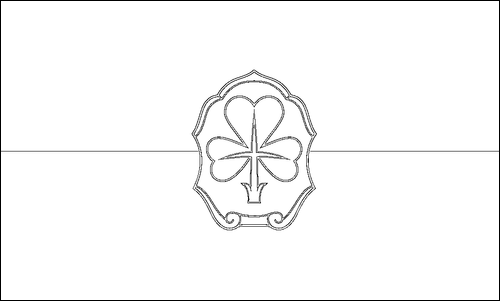 Contour du drapeau Fürth à colorier