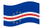 Drapeau Cap-Vert flottant