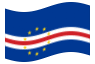 Drapeau Cap-Vert flottant