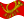 Drapeau Deutsche Bundespost (drapeau de service de 1950 à 1994) flottant statique