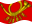 Drapeau Deutsche Bundespost (drapeau de service de 1950 à 1994) flottant statique