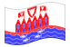 Drapeau Heiligenhafen flottant