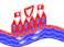 Drapeau Heiligenhafen flottant statique