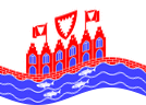 Drapeau Heiligenhafen flottant statique