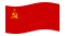 Drapeau Union soviétique flottant