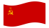 Drapeau Union soviétique flottant