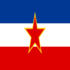 Drapeau Yougoslavie carré