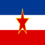 Drapeau Yougoslavie carré