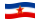Drapeau Yougoslavie flottant