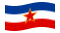 Drapeau Yougoslavie flottant