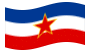 Drapeau Yougoslavie flottant