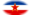 Drapeau Yougoslavie en vignette ovale