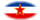 Drapeau Yougoslavie en vignette ovale