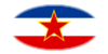 Drapeau Yougoslavie en vignette ovale