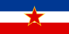 Drapeau Yougoslavie rectangulaire