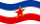 Drapeau Yougoslavie flottant statique