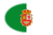 Drapeau Fuerteventura en vignette ovale