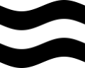 Drapeau Prusse-Occidentale (province prussienne) flottant statique