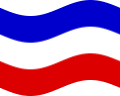 Drapeau Schleswig-Holstein (province prussienne) flottant statique