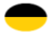 Drapeau Saxe (province prussienne) en vignette ovale
