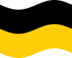 Drapeau Saxe (province prussienne) flottant statique