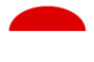 Drapeau Brandebourg (province prussienne) en vignette ovale